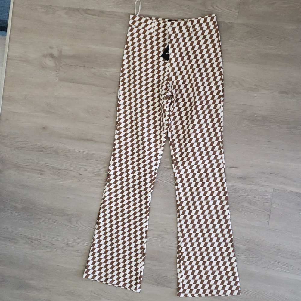 High waisted flare pants